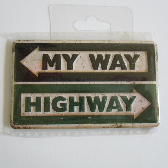 Hobby Lobby Kitchen My Way Highway Road Sign Distressed Vintage